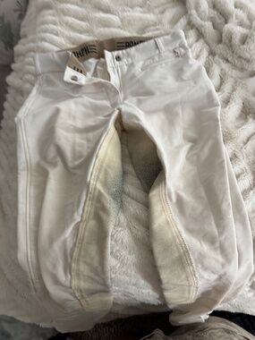 White full seat breeches Romfh size 28